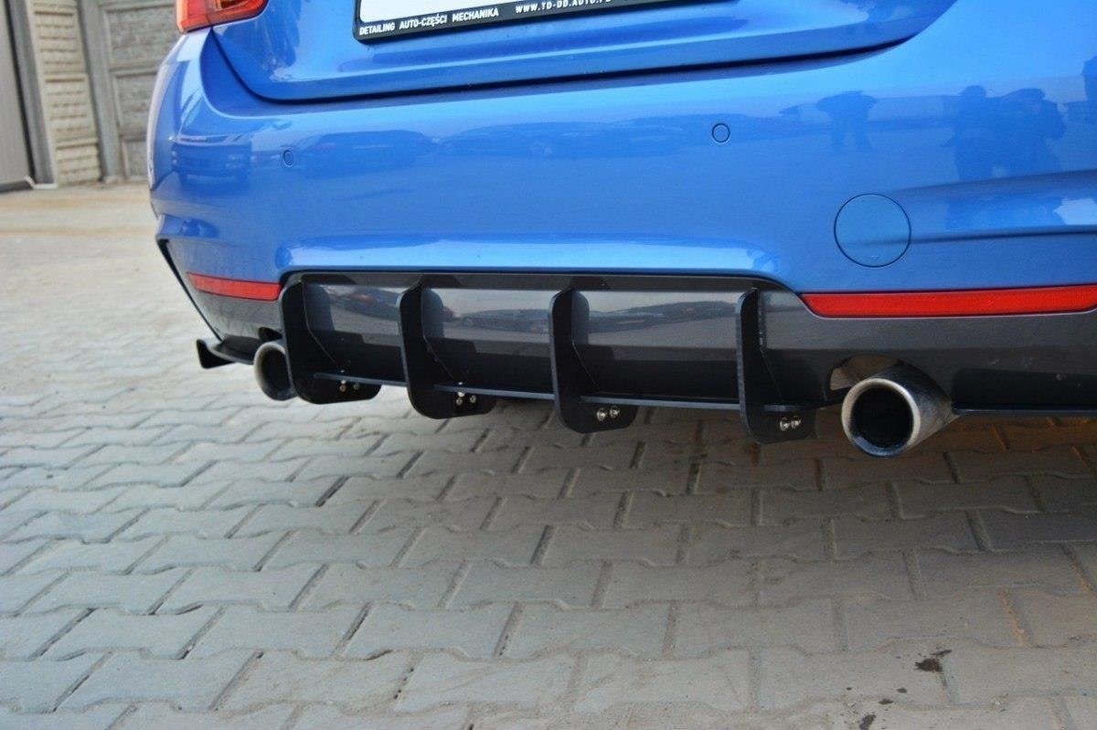 Rear-Diffuser-&-Rear-Side-Splitters-For-BMW-4-F32-M-Pack