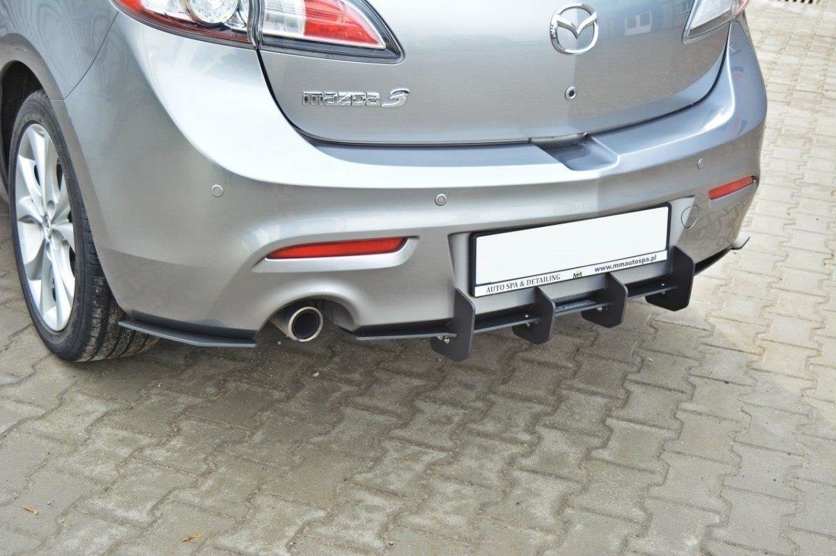 Mazda-3-MK2-Sport-(Preface)-Rear-Diffuser-&-Rear-Side-Splitt