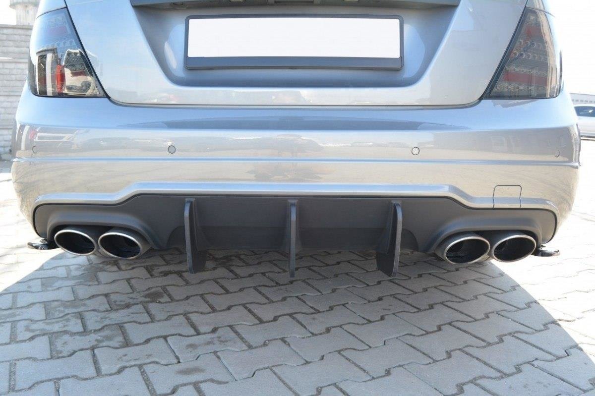 Rear-Diffuser-V.2-Mercedes-C-W204-AMG-Line-(Facelift)-Black