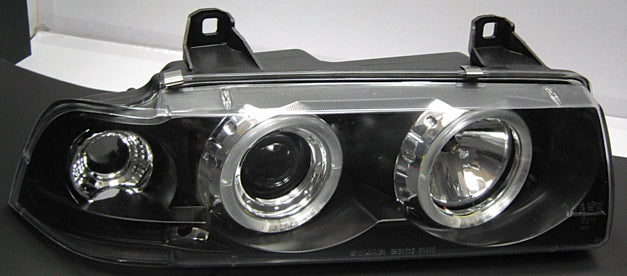 BMW-3-E36-4D-Black-1-Piece-Angeleye-Headlights