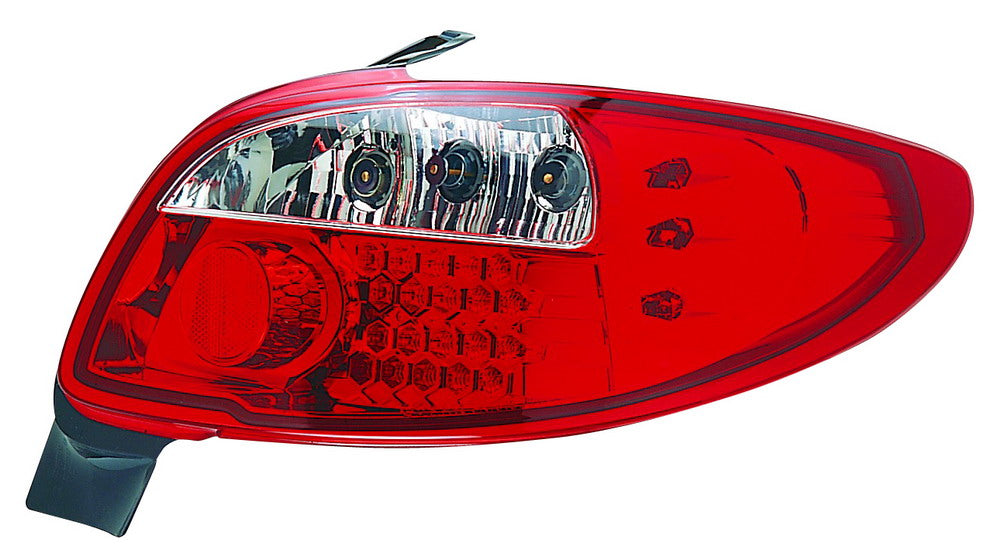Peugeot-206-3/5D-Red/Clear-LED-Taillights