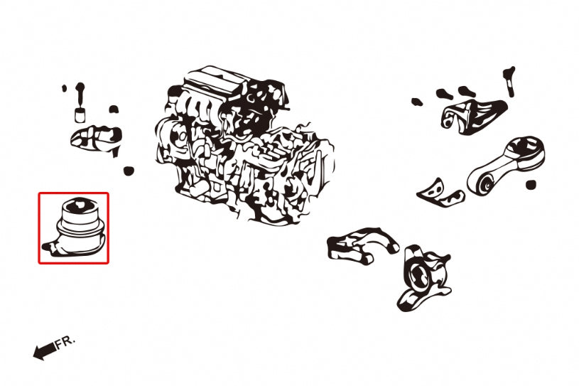 Hardrace-Harden-Engine-Mount-Part-Nr-7286
