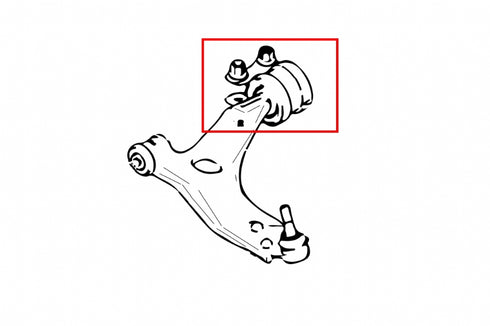 Hardrace-Front-Lower-Arm-Bushing-Rear-Side-Part-Nr-6630-A