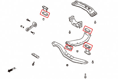 Hardrace-Transmission-Crossmember-Bushing-Part-Nr-7124