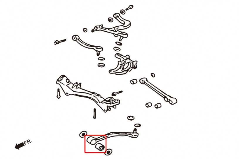 Hardrace-Rear-Trailing-Arm-Bushing-Part-Nr-6659F