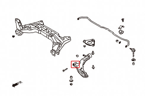 Hardrace-Front-Lower-Arm-Bushing-Part-Nr-7232