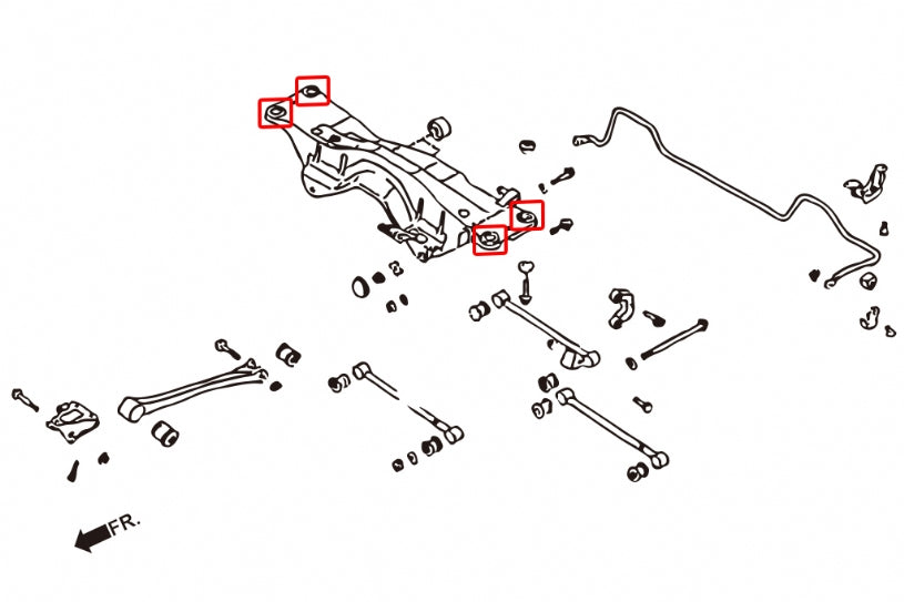 Hardrace-Rear-Cross-Member-Bushing-Part-Nr-6789