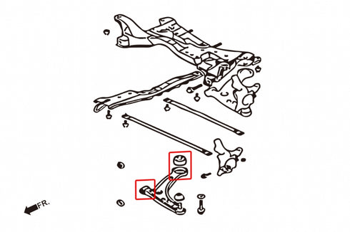 Hardrace-Front-Lower-Arm-Bushing-Part-Nr-6746