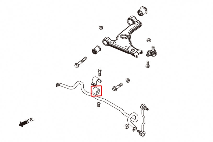 Hardrace-Front-Stabilizer-Bushing-Part-Nr-7275