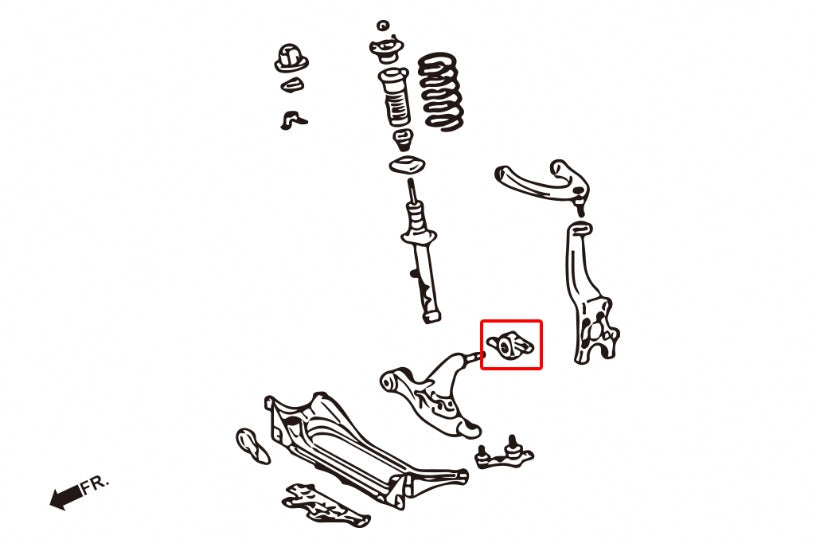 Hardrace-Front-Lower-Control-Arm-Bushing-Part-Nr-7105