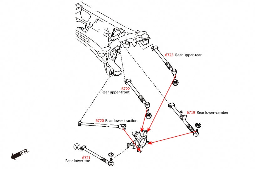 Hardrace-Rear-Trailing-Arm-Part-Nr-6722