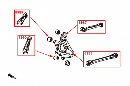 Hardrace-Rear-Toe-Kit-Part-Nr-8988