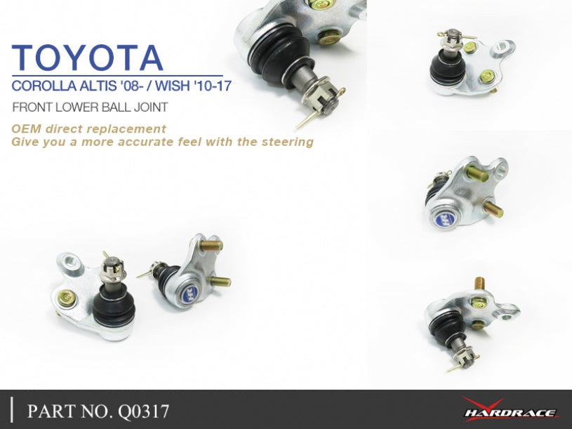 Hardrace-Front-Lower-Ball-Joint-Part-Nr-Q0317