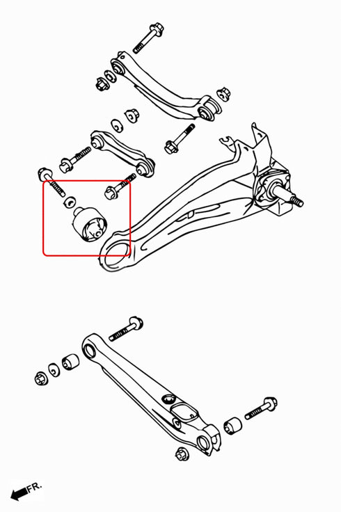 Hardrace-Rear-Trailing-Arm-Bushing-Part-Nr-6744