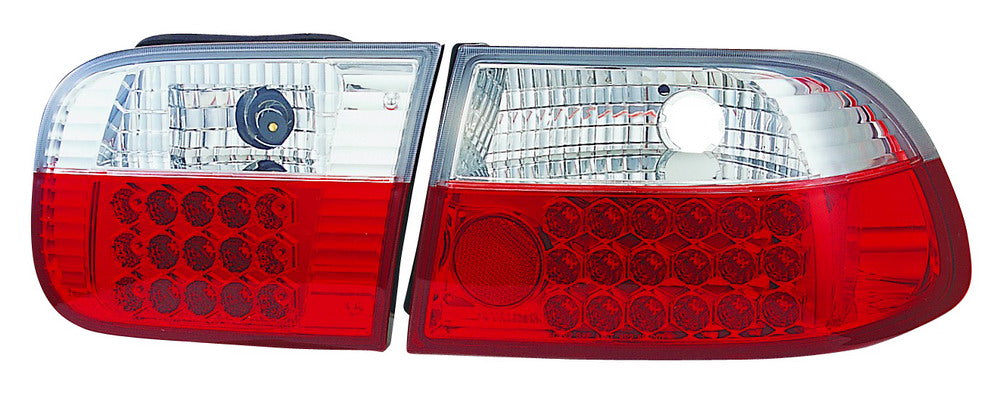 Honda-Civic-92-95-3D-Hatchback-Red/Clear-G4-LED-Taillights