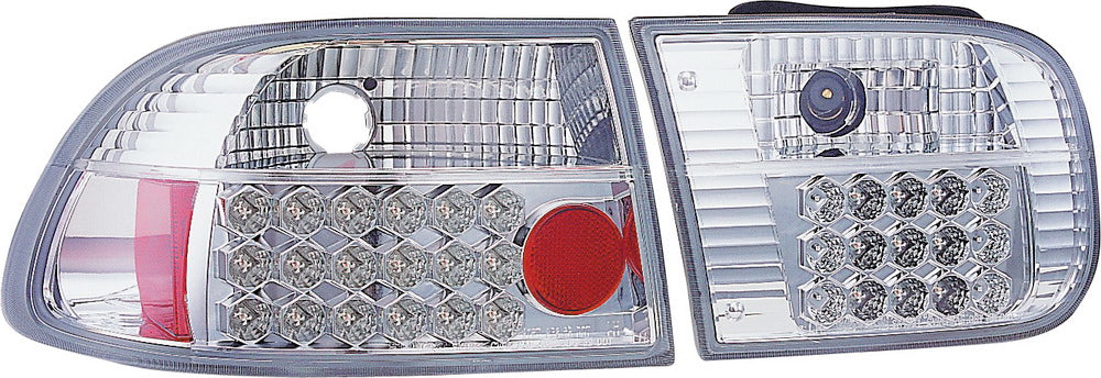 Honda-Civic-3D-HB-92-95-Chrome-G4-LED-Taillights