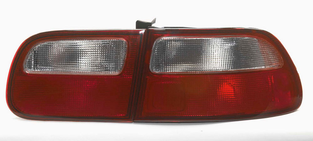 Honda-Civic-3D-92-95-Red/White-Lens-Taillights-OEMStyle