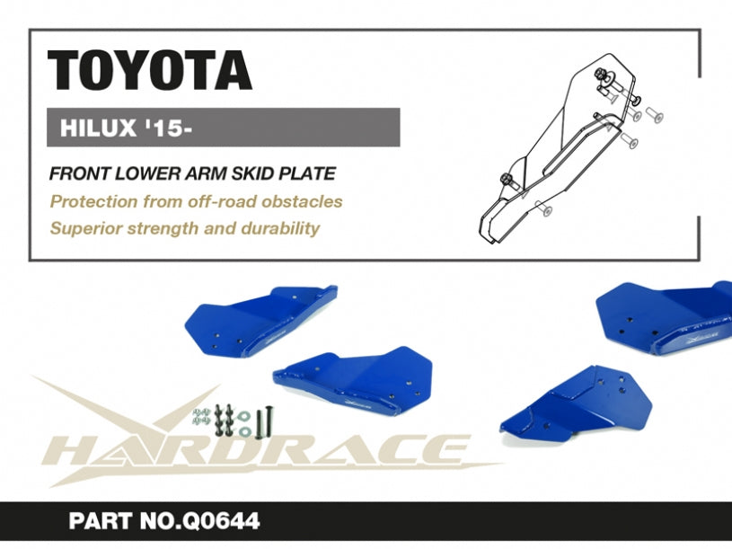 Hardrace-Front-Lower-Arm-Skid-Plate-Part-Nr-Q0644