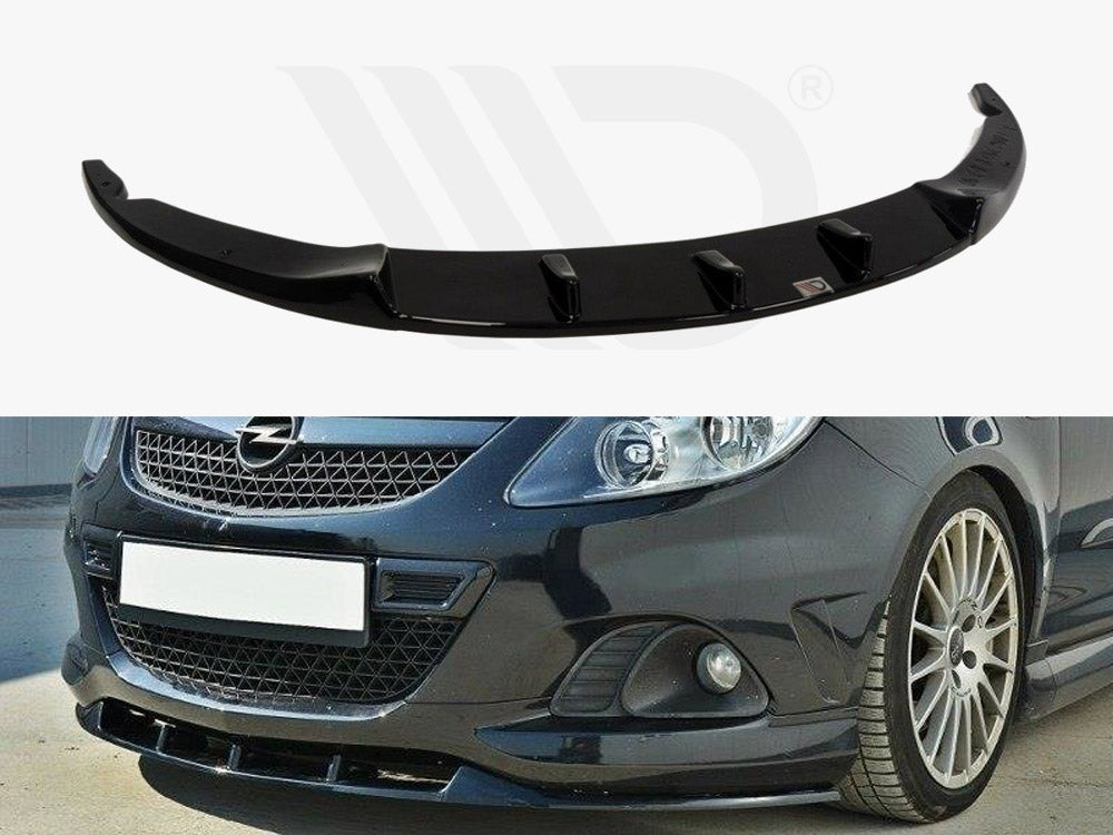 Opel-Corsa-D-OPC-Nurburgring-Front-Lip-ABS-Gloss-Black