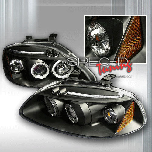 Honda-Civic-96-98-LED-Projector-Headlights-Black-[JY]