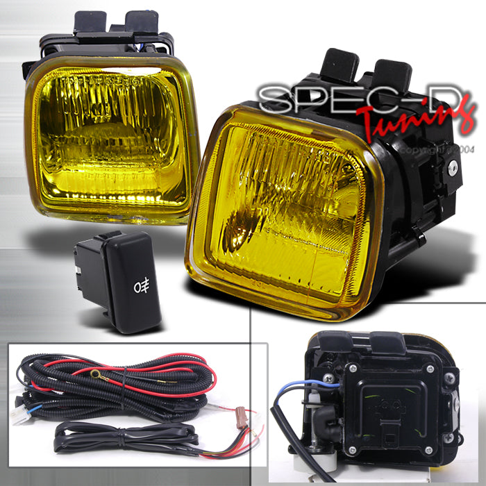 Honda-Civic-96-98-Oem-Clear-Foglights-Yellow