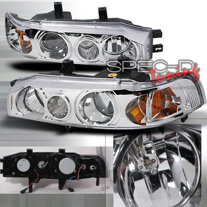 Honda-Accord-90-93-Projector-Headlights-Chrome-[KS]