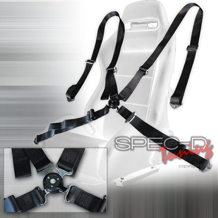 Universal-4-Point-Cam-Lock-Seat-Belt-Black-[SD]