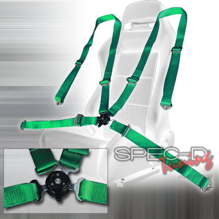 Universal-4-Point-Cam-Lock-Seat-Belt-Green-[SD]