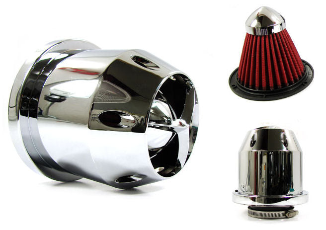 Universal-Heat-Shielded-Air-Filter-Chrome-76mm