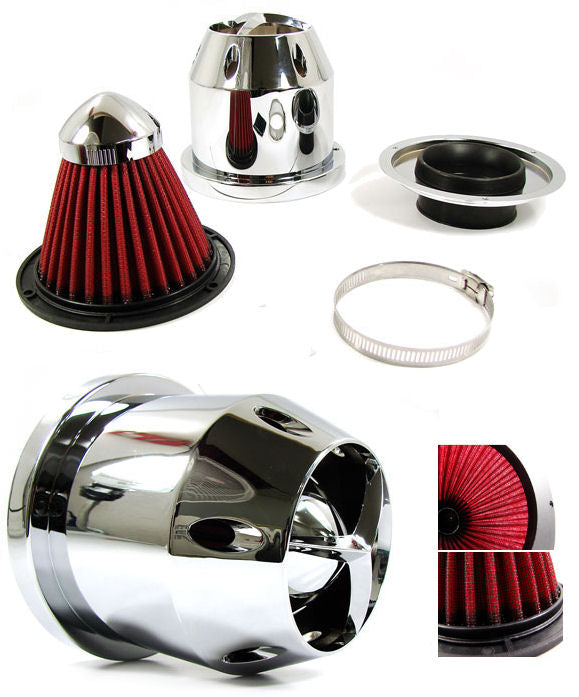Universal-Heat-Shielded-Air-Filter-Chrome-76mm