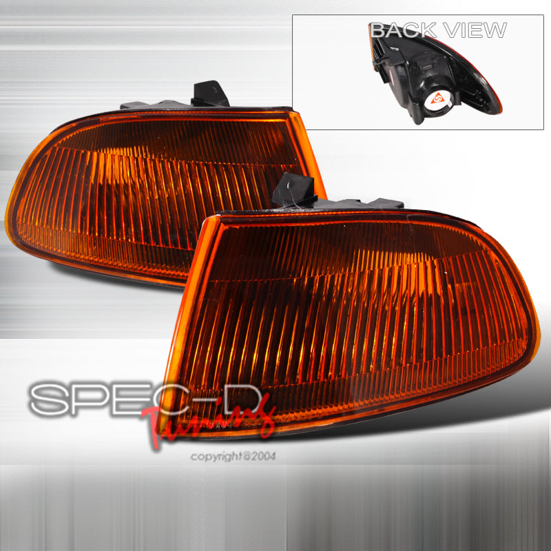 Honda-Civic-92-95-2/3D-JDM-Vision-Smoke-Amber-Corners-[SR]