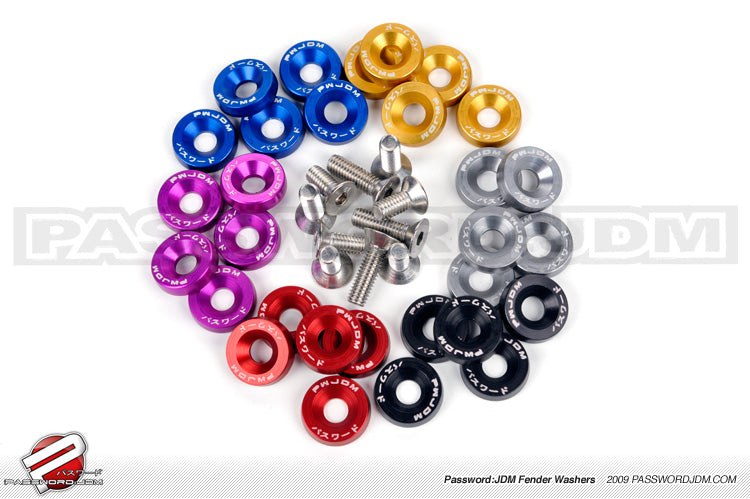 Universal-M6x20-Fenders-Washers-5x-PWJDM-Black