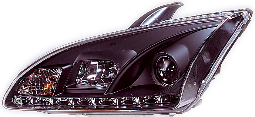Ford-Focus-II-05-08-R8-Style-LED-Headlights-Black-V2