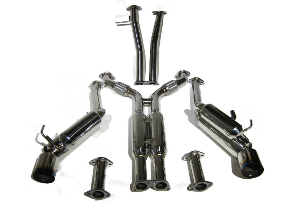 Nissan-350Z/G35/V35-HKS-Look-Dual-Tip-Catback-Exhaust-System