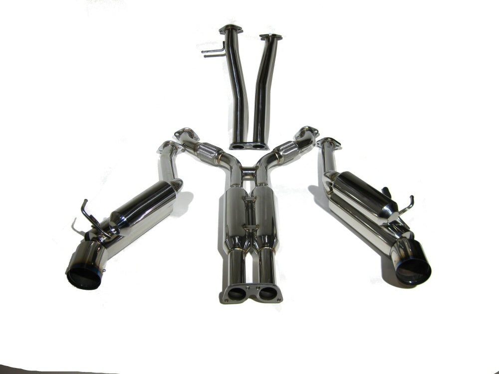 Nissan-350Z/G35/V35-HKS-Look-Dual-Tip-Catback-Exhaust-System