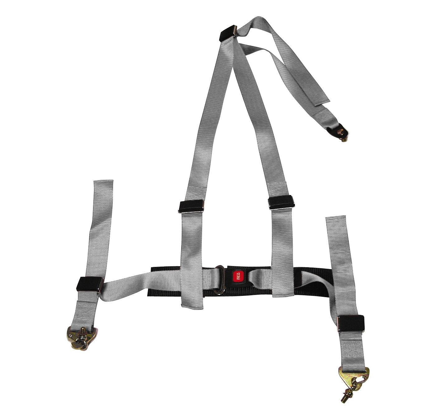 Universal-SIX-Performance-3-Point-Seat-Belt-Silver-+-E-Mark
