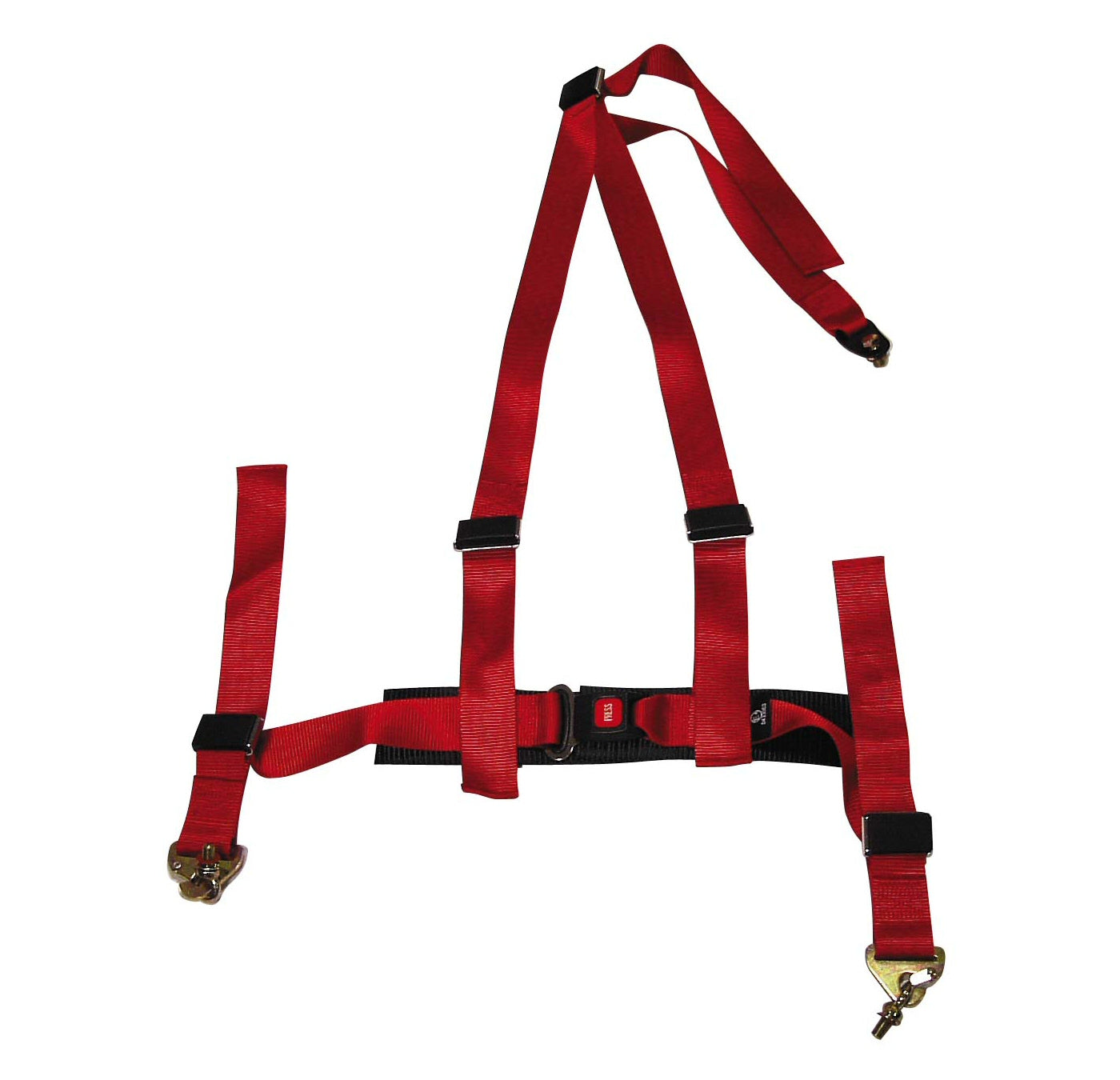 Universal-SIX-Performance-3-Point-Seat-Belt-Red-+-E-Mark