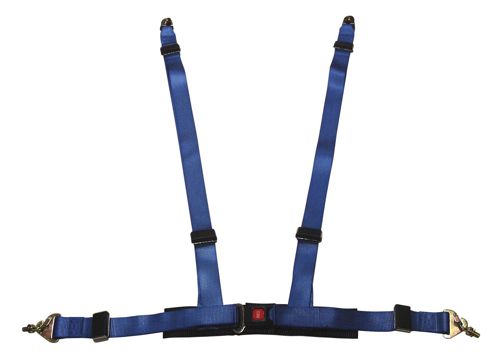 Universal-SIX-Performance-4-Point-Seat-Belt-Blue-+-E-Mark