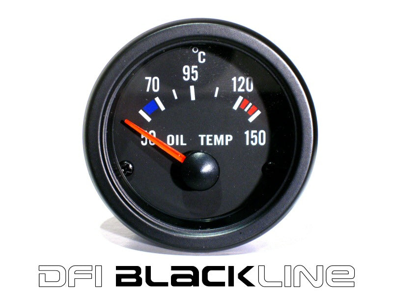 DFI-Blackline-Universal-Meter-Gauge-52mm---Oil-Temp-(Celc)
