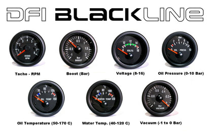 DFI-Blackline-Universal-Meter-Gauge-52mm---Volt-(8-16V)