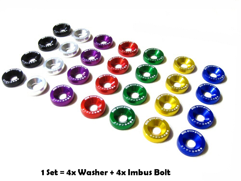 Universal-EPR-M6x20-Fenders-Washers-4x-Silver