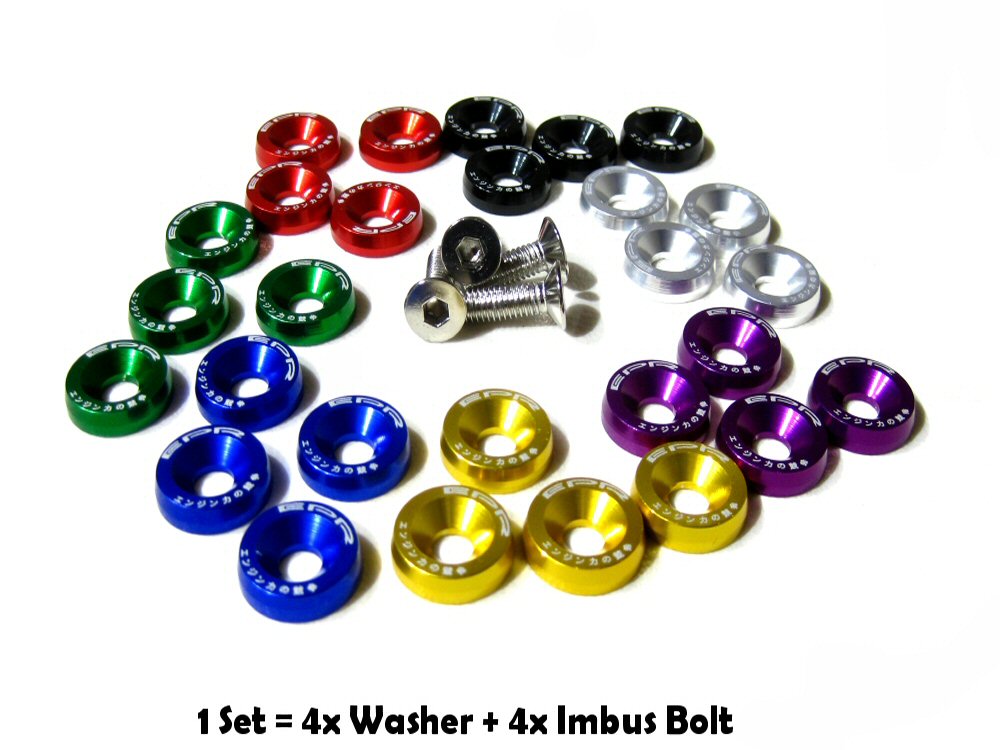 Universal-EPR-M6x20-Fenders-Washers-4x-Green