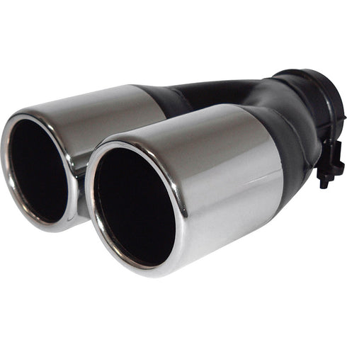 Universal-Six-Performance-Chrome-Exhaust-Tip-Double-Round
