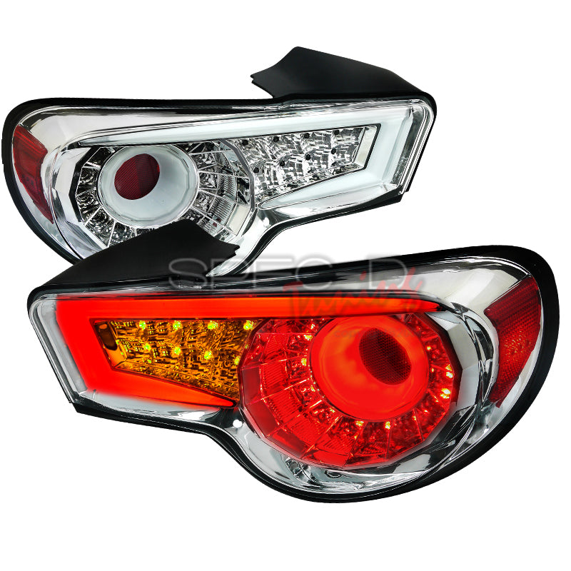 Toyota-GT86-/-Subaru-BRZ-Chrome/Clear-LED-Taillights-[SR]