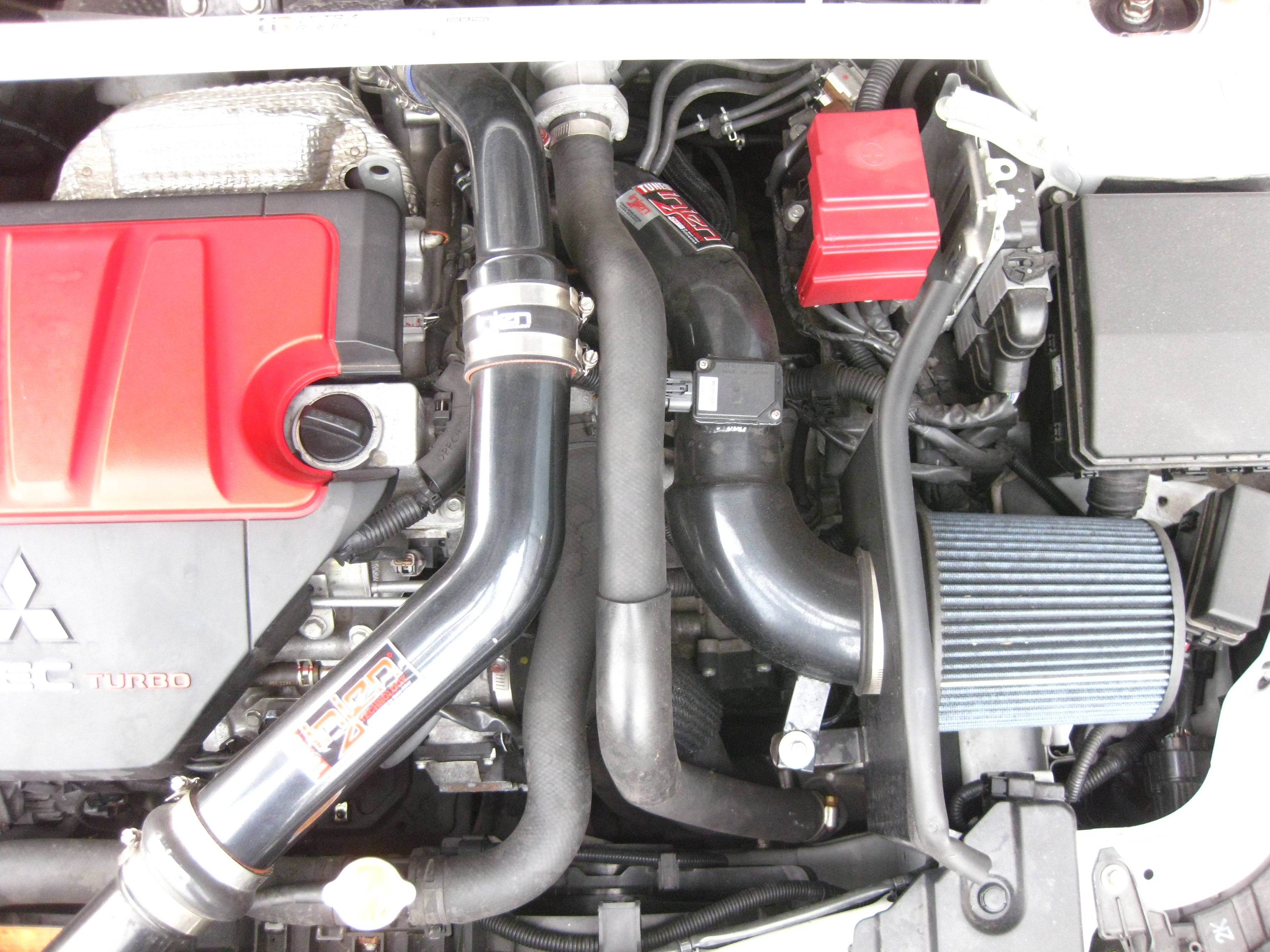 Mitsubishi-EVO-X-Black-Short-Ram-Air-Intake-Polish-[INJEN]