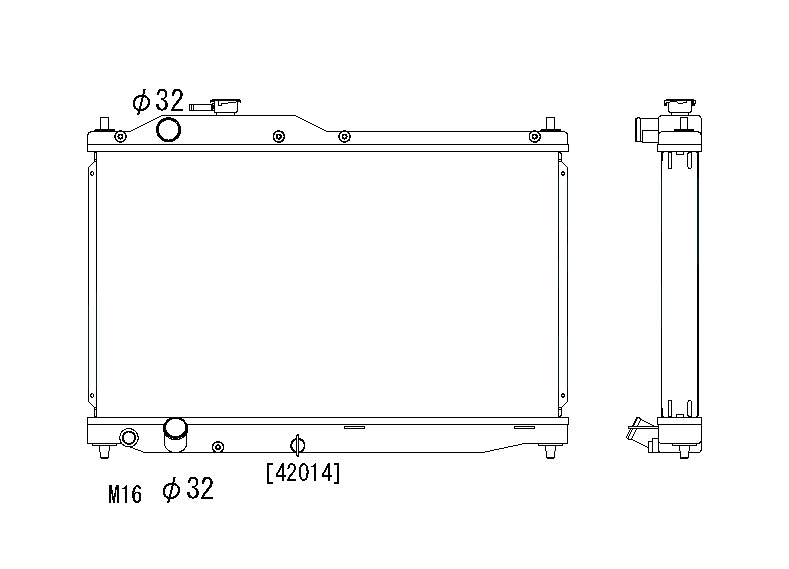 Honda-S2000-00-09-AP1/AP2-F20C-Koyo-Alu-Radiator-53mm