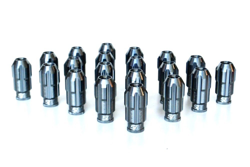 SIX-Lightweight-ALU7075-Lug-Nuts-12x1.25-Gunmetal-Anti-Theft