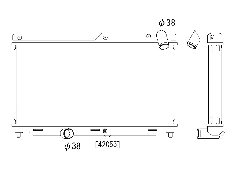 Mazda-RX7-FD-93-97-13B-T-1.3-Koyo-Alu-Radiator-53mm-R-Core