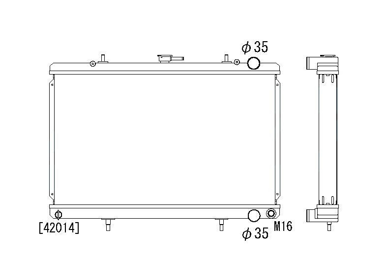 Nissan-Skyline-R32-89-94-GTST/GTR-Koyo-Alu-Radiator-53mm