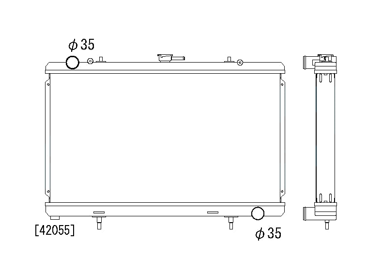 Nissan-S13-88-94-SR20DET-Koyo-Alu-Radiator-53mm-N-FLO